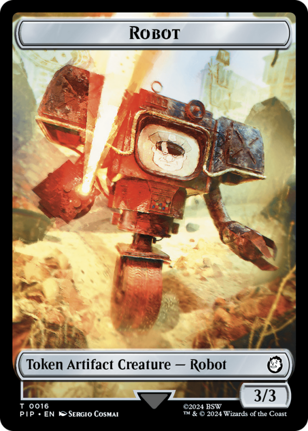 Robot    Treasure (0018) Double-Sided Token [Fallout Tokens] Sale