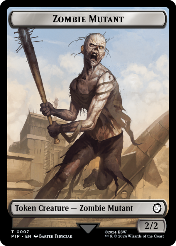 Treasure (0019)    Zombie Mutant Double-Sided Token [Fallout Tokens] Sale