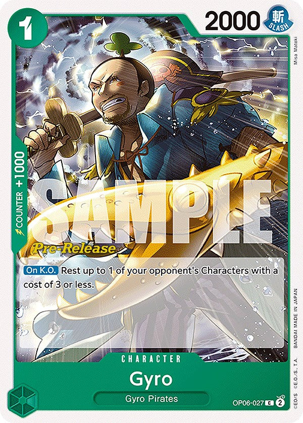 Gyro [Wings of the Captain Pre-Release Cards] For Cheap