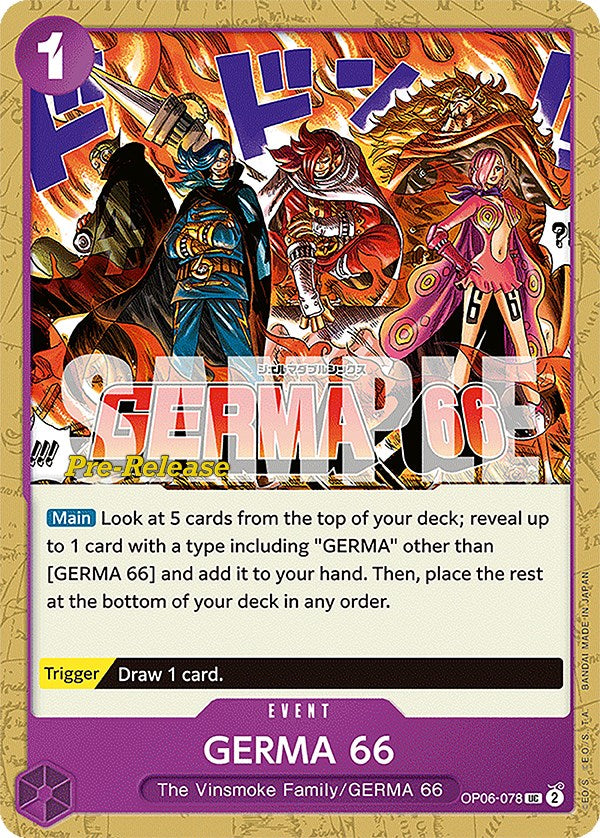 GERMA 66 [Wings of the Captain Pre-Release Cards] Supply