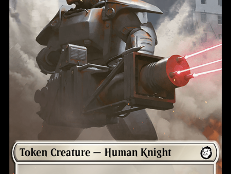 Human Knight    Copy Double-Sided Token [Fallout Tokens] For Sale