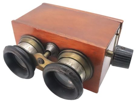 3D Wood Slide Viewer for 45x107mm glass & film slides - fully functioning - vintage Discount