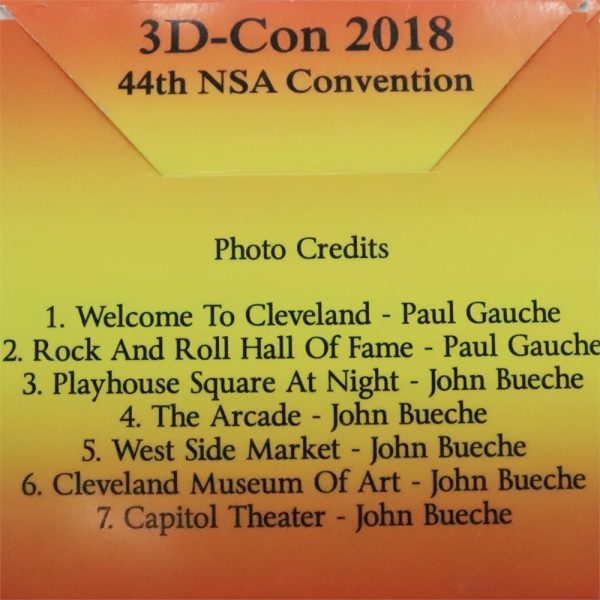 View-Master-like Souvenir Reel - 3D-Con Cleveland 2018 NSA - Image 3D Reel Online Hot Sale