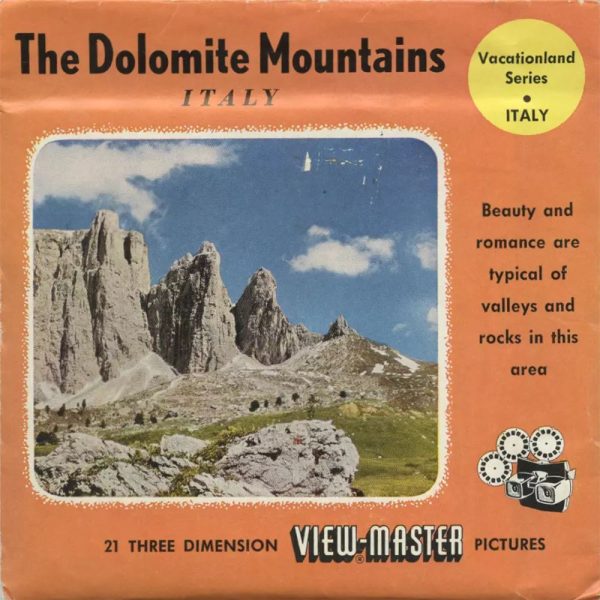 The Dolomite Mountains - Italy - View-Master 3 Reel Packet - vintage - 1622-A,B,C-BS3 Fashion