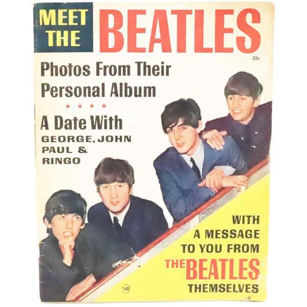 Meet the Beatles - Magazine - John, Paul, George, Ringo - c.1960s - vintage Online Hot Sale