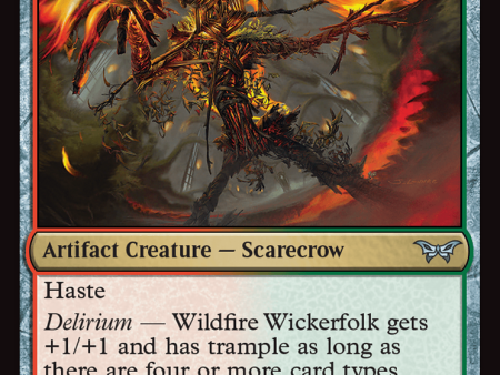 Wildfire Wickerfolk [Duskmourn: House of Horror] For Discount