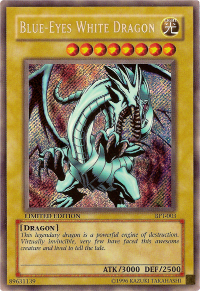 Blue-Eyes White Dragon [BPT-003] Secret Rare For Sale