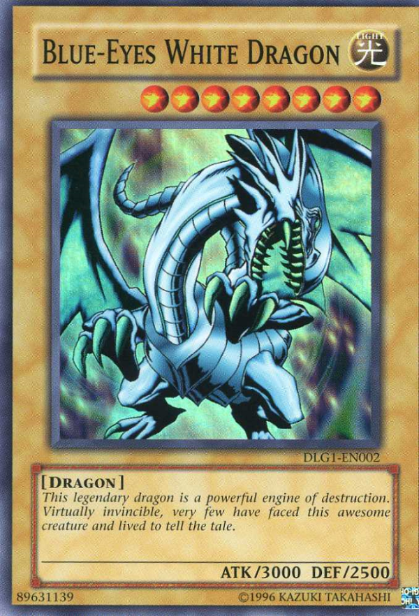 Blue-Eyes White Dragon [DLG1-EN002] Super Rare For Sale