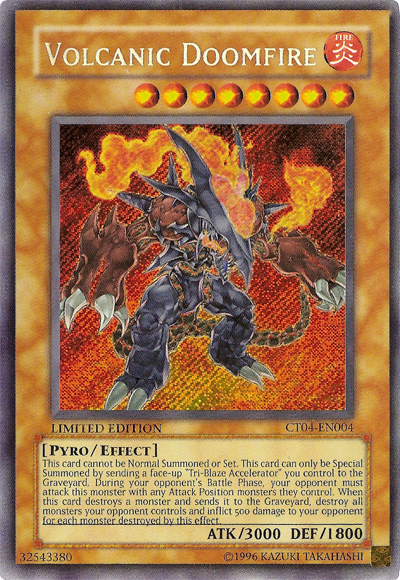 Volcanic Doomfire [CT04-EN004] Secret Rare Sale