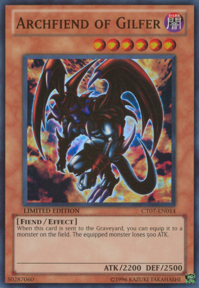 Archfiend of Gilfer [CT07-EN014] Super Rare on Sale