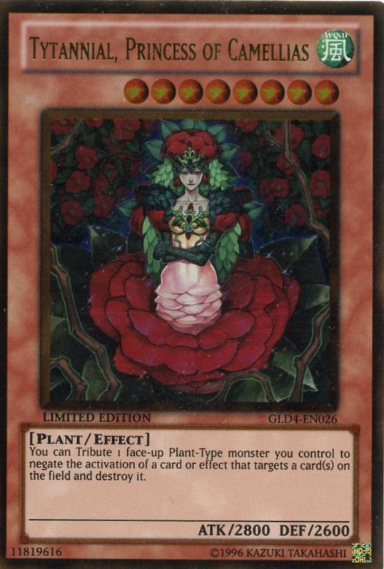 Tytannial, Princess of Camellias [GLD4-EN026] Gold Rare Online Sale