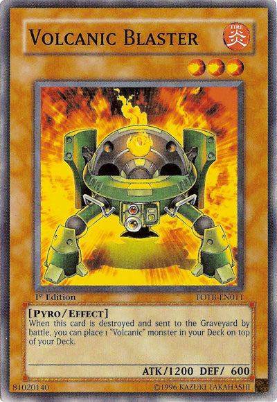 Volcanic Blaster [FOTB-EN011] Common Sale