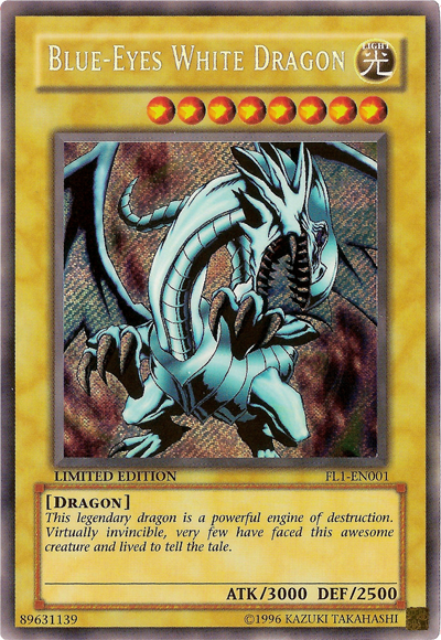 Blue-Eyes White Dragon [FL1-EN001] Secret Rare Online Hot Sale