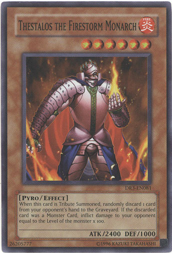 Thestalos the Firestorm Monarch [DR3-EN081] Super Rare Online