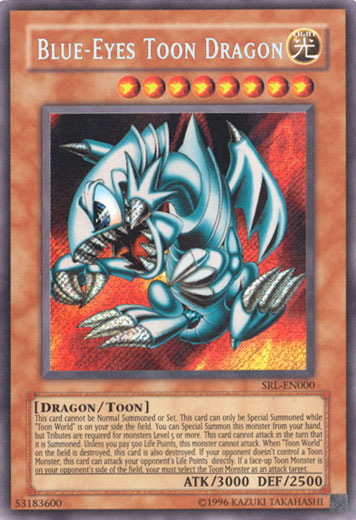 Blue-Eyes Toon Dragon [SRL-EN000] Secret Rare Supply